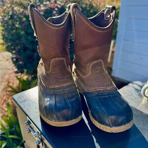 Georgia Boot Brown Pull-On Duck Boots